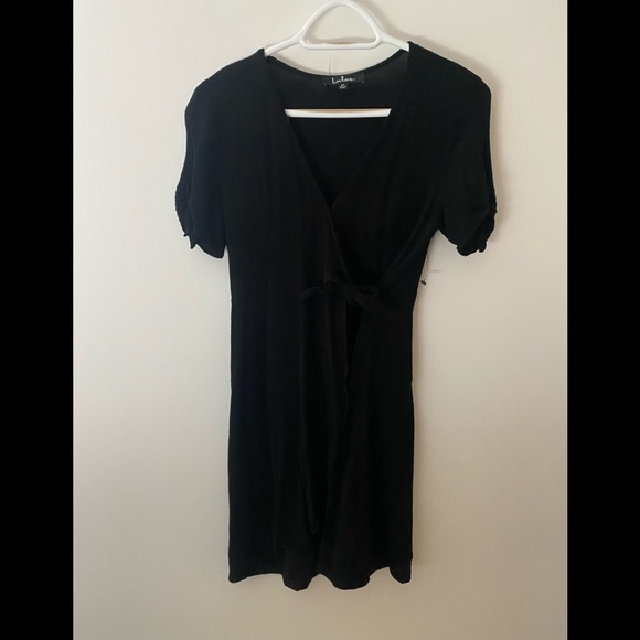 Lulus crepe wrap dress small - Picture 2 of 4